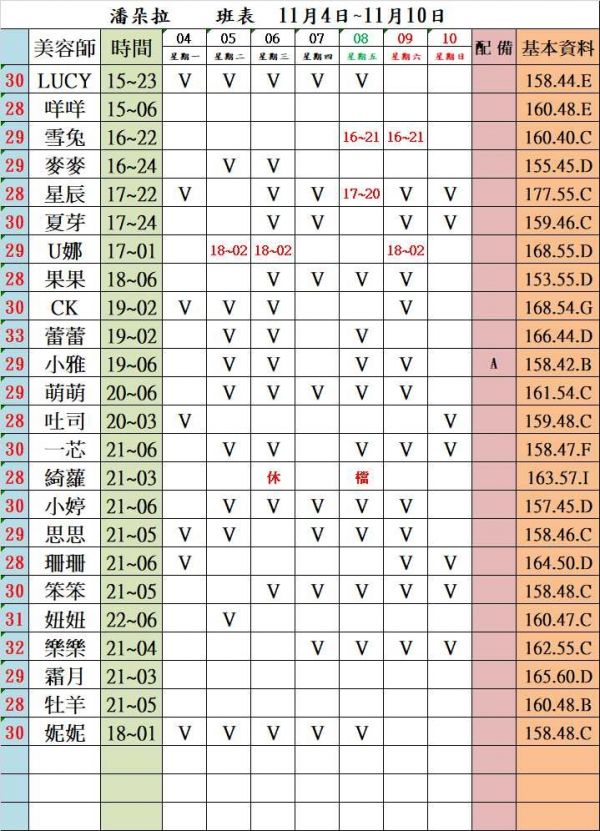 【潘朵拉紓壓館】最新班表-【愛約客】台北正妹舒壓按摩