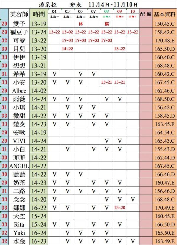 【潘朵拉紓壓館】最新班表-【愛約客】台北正妹舒壓按摩