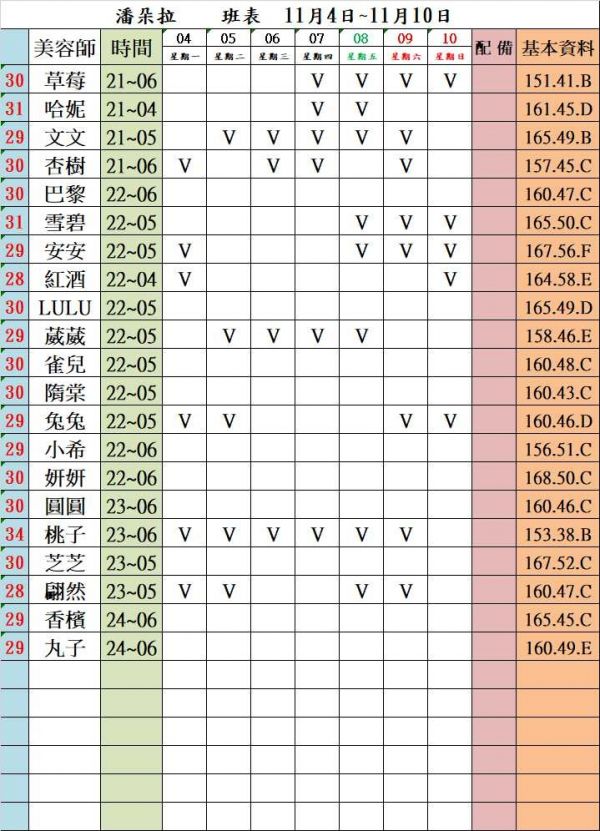 【潘朵拉紓壓館】最新班表-【愛約客】台北正妹舒壓按摩