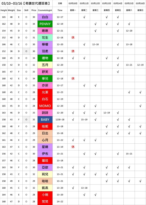 【奇蹟館】舒壓按摩最新班表-【愛約客】台北正妹舒壓按摩